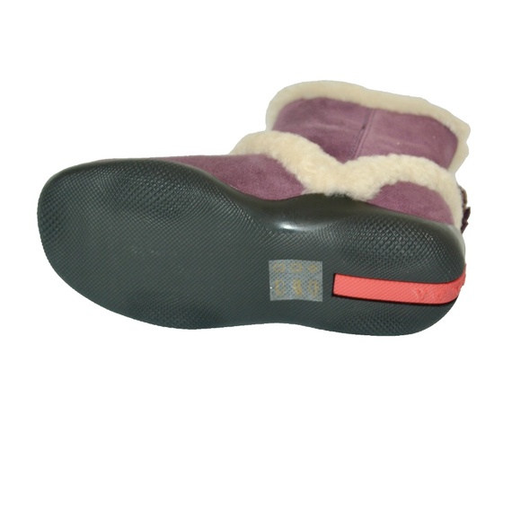 NIB AUTHENTIC PRADA SHEARLING GIRLS BOOTS - Picture 6 of 7